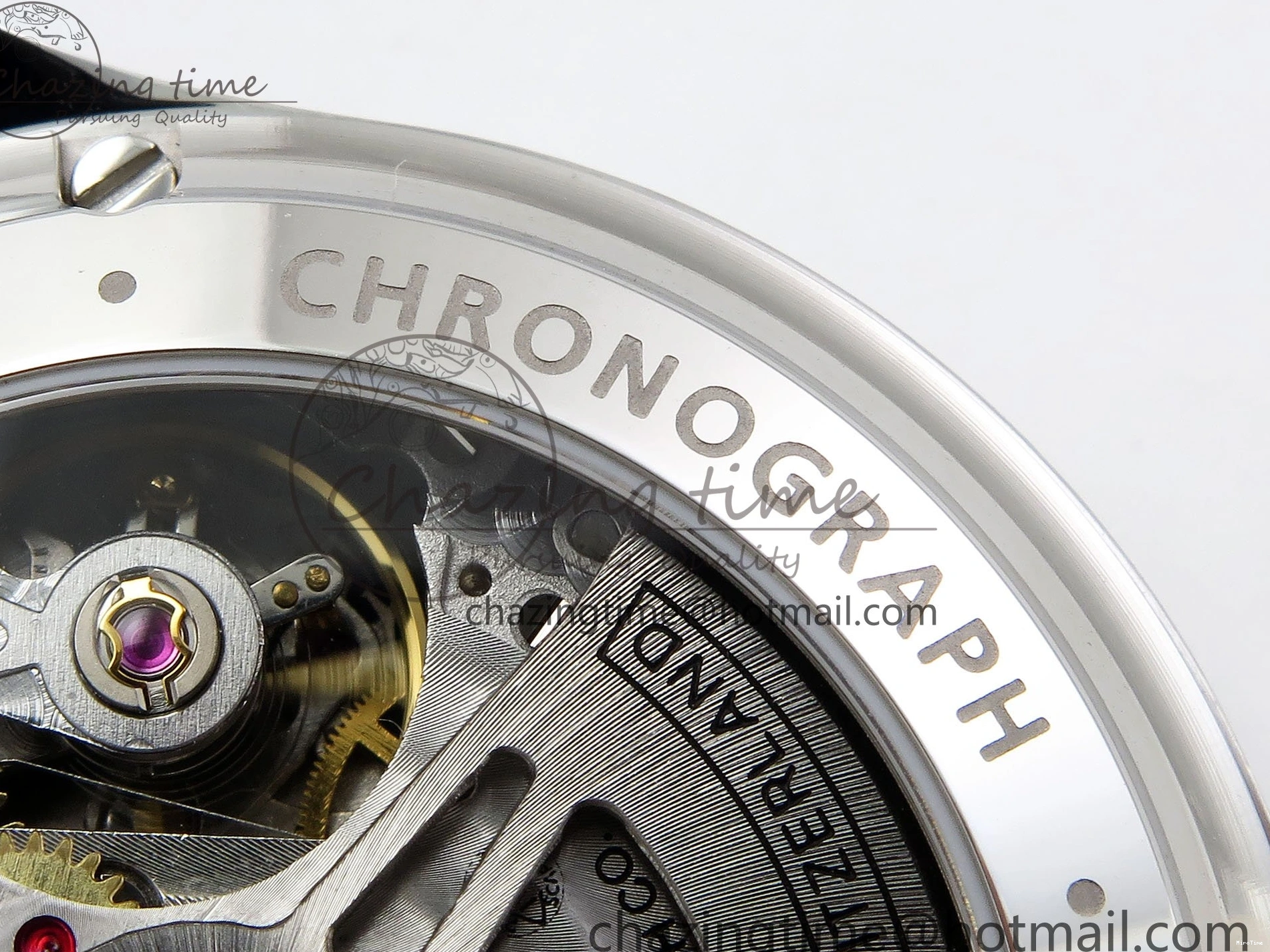 MIROTIME 0103 Casual Portuguese Chrono IW3716 Z+F 1:1 Best Edition White Dial on Blue Rubber Strap A 7016